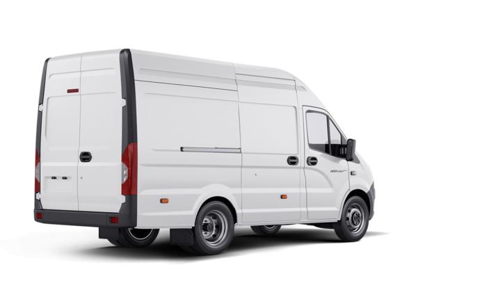 ГАЗель Next фургон вид сзади под углом коммерческий транспорт